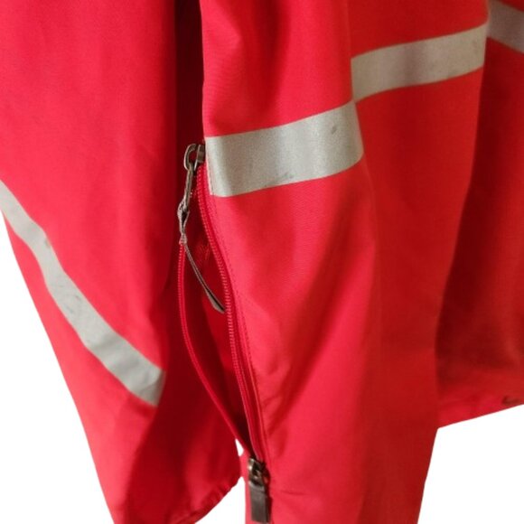 MEC Men’s Medium Red Cycling Jacket with Reflective Stripes - Picture 10 of 11